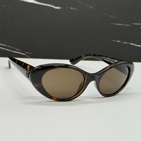 NEW VERSACE VE4455U 108/73 WOMEN CAT EYE SUNGLASSES VERSACE MOD 4455-U HAVANA - Picture 5 of 11